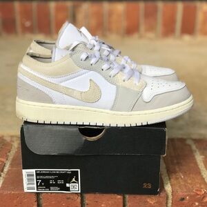 Air Jordan 1 SE Craft Low Inside Out - Tech Grey Size 7Y / 8.5W